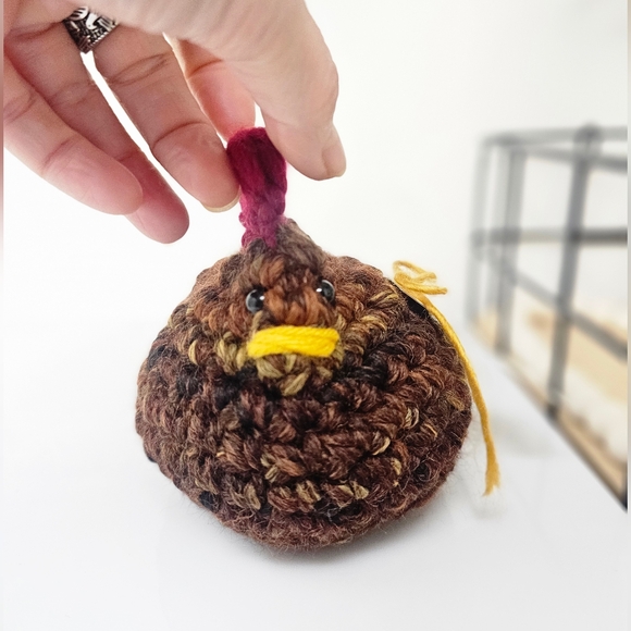 Emotional Support Chicken, Crochet Chicken, Handmade Chicken - Picture 3 of 9